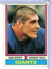 Dan Goich #102 Football Cards 1974 Topps Prices
