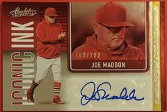 Joe Maddon Baseball Cards 2022 Panini Absolute Iconic Ink Autographs Prices