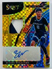 Ziaire Williams [Gold Prizm] Basketball Cards 2021 Panini Select Rookie Signatures Prices