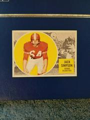 Jack Simpson #47 Football Cards 1960 Topps CFL Prices