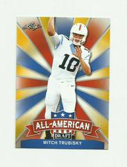 Mitch Trubisky [Gold] Football Cards 2017 Leaf Draft All American Prices