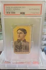 Harry Howell [Portrait] Baseball Cards 1909 T206 Sovereign 350 Prices