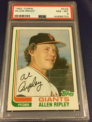 Allen Ripley #529 Baseball Cards 1982 Topps Prices