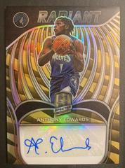 Anthony Edwards [Gold] Basketball Cards 2021 Panini Spectra Signatures Prices