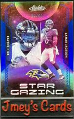 Lamar Jackson [Spectrum Blue] #SG-4 Football Cards 2023 Panini Absolute Star Gazing Prices