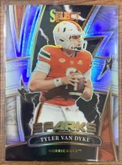 Tyler Van Dyke [Silver] #SPTVD Football Cards 2022 Panini Select Draft Picks Sparks Prices