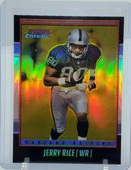 Jerry Rice [Gold Refractor] #100 Football Cards 2001 Bowman Chrome Prices