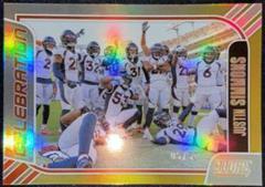 Justin Simmons [Gold Zone] #8 Football Cards 2023 Panini Score Celebration Prices