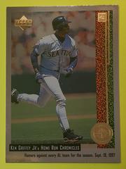 Ken Griffey Jr [Foil] #53/56 Baseball Cards 1998 Upper Deck Ken Griffey Jr Home Run Chronicles Prices