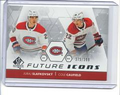 Juraj Slafkovsky, Cole Caufield #FI-16 Hockey Cards 2022 SP Authentic Future Icons Prices