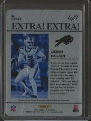 Josh Allen #EXT-12 Football Cards 2022 Panini XR Extra Prices