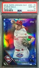 Aaron Nola [Blue Foil] #OD-70 Baseball Cards 2016 Topps Opening Day Prices