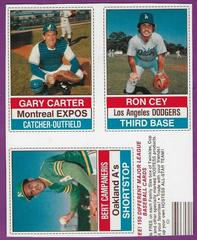 Campaneris, Carter, Cey [Hand Cut Panel] Baseball Cards 1976 Hostess Prices