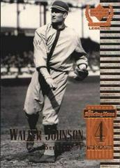 Walter Johnson Baseball Cards 1999 Upper Deck Century Legends Prices
