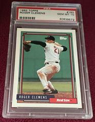 Roger Clemens #150 Baseball Cards 1992 Topps Prices