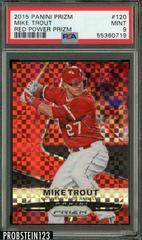 Mike Trout [Red Power Prizm] Baseball Cards 2015 Panini Prizm Prices