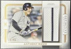 Anthony Rizzo Baseball Cards 2023 Topps Definitive Jumbo Relic Collection Prices