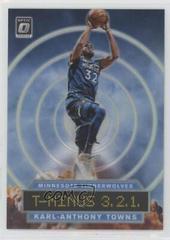 Karl Anthony Towns [Holo] Basketball Cards 2019 Panini Donruss Optic T-Minus 3,2,1 Prices