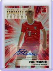 Paul Wanner [Autograph] #BFA-PW Soccer Cards 2022 Topps Chrome Bundesliga Bright Future Prices