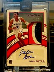 Jabari Smith Jr. [Patch Autograph Red] #22 Basketball Cards 2022 Panini Immaculate Collection Collegiate Prices