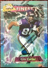 Cris Carter [w/ Coating] Football Cards 1995 Topps Finest Boosters Prices