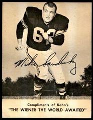 Mike Sandusky Football Cards 1962 Kahn's Wieners Prices