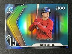 Nick Yorke [Aqua] #BTP-15 Baseball Cards 2022 Bowman Scouts' Top 100 Prices