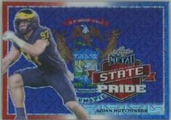 Aidan Hutchinson [Red White Blue Mojo] Football Cards 2022 Leaf Metal Draft State Pride Prices