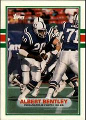 Albert Bentley Football Cards 1989 Topps Prices