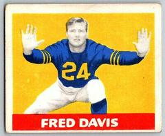 Fred L. Davis Football Cards 1949 Leaf Prices