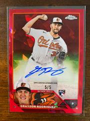 Grayson Rodriguez [Red] #USA-GR Baseball Cards 2023 Topps Chrome Update Sapphire Autographs Prices