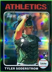 Tyler Soderstrom [Black Refractor] #471 Baseball Cards 2024 Topps Heritage Chrome Prices