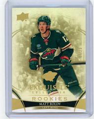 Matt Boldy #R-MB Hockey Cards 2022 Upper Deck Black Diamond Exquisite Collection Rookies Prices