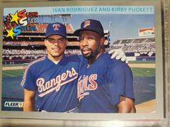 Power Packs [I. Rodriguez, K. Puckett] #355 Baseball Cards 1993 Fleer Prices