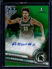AJ Hoggard [Green] #BCPA-AJH Basketball Cards 2023 Bowman Chrome University Prospects Autographs Prices
