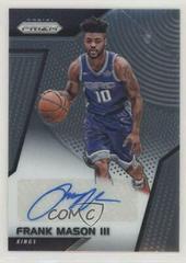 Frank Mason III #RS-FM Basketball Cards 2017 Panini Prizm Rookie Signatures Prices