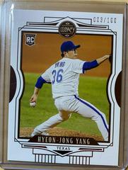 Hyeon Jong Yang [Red] #9 Baseball Cards 2021 Panini Chronicles Legacy Prices