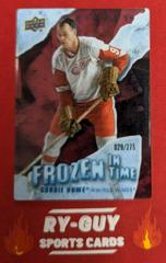 Gordie Howe #FT-GH Hockey Cards 2022 Upper Deck Trilogy Frozen in Time Prices