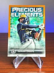 Jackson Chourio [Orange] Baseball Cards 2023 Bowman Platinum Precious Elements Prices