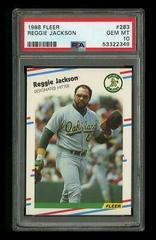 Reggie Jackson #283 Baseball Cards 1988 Fleer Prices