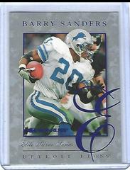 Barry Sanders #6 Football Cards 1997 Panini Donruss Elite Prices