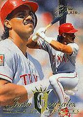 Juan Gonzalez Baseball Cards 1994 Flair Prices
