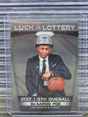DE'Aaron Fox #DFO Basketball Cards 2017 Panini Prizm Luck of the Lottery Prices