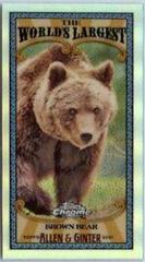 Brown Bear #MWL-20 Baseball Cards 2021 Topps Allen & Ginter Chrome Mini World’s Largest Prices
