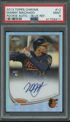 Manny Machado [Blue Refractor] Baseball Cards 2013 Topps Chrome Rookie Autograph Prices
