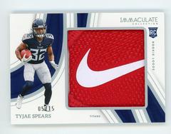 Tyjae Spears #37 Football Cards 2023 Panini Immaculate Rookie Logo Prices