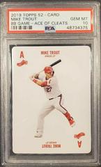 Mike Trout [Ace of Cleats] Baseball Cards 2019 Topps 52 Card Baseball Game Prices
