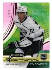 Quinton Byfield [Pink] Hockey Cards 2021 Upper Deck Synergy Exceptional Futures Prices