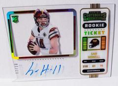 Sam Howell [Autograph Clear Ticket] #133 Football Cards 2022 Panini Contenders Prices