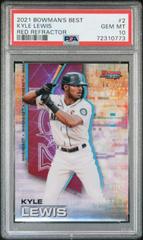 Kyle Lewis [Red Refractor] #2 Baseball Cards 2021 Bowman’s Best Prices